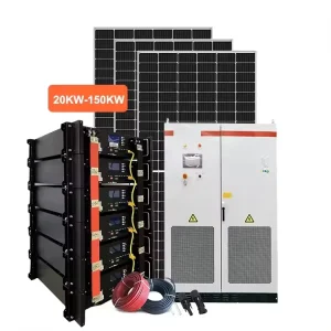 Industrial Hybrid Grid Solar System 40 50KW 100KWH 300KWH IP65 Stackable CAN Battery for Energy Storage