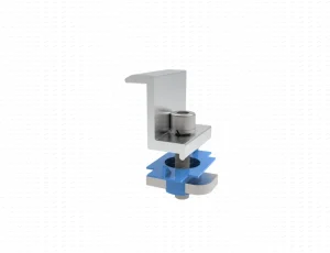 Industrial Metal Rooftop Solar Clamp Anodized Aluminum Alloy Solar Panel Installation Roof Hook
