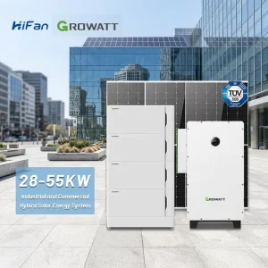 Industrial Solar Energy System 55kW Hybrid Inverter MPPT Controller Home UPS Function Power Station