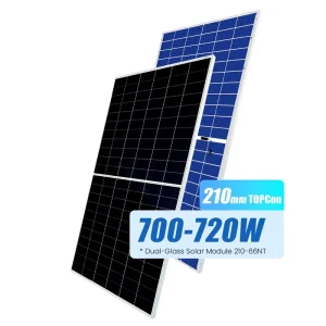 Industrial Solar Panels Double Glass Back Contact for Bifacial 23% Efficiency Model for Photovoltaic Engineering