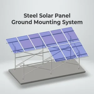Industrial Steel Solar Ground Mounting Brackets Solutions for Commercial Use PV Racking Systems