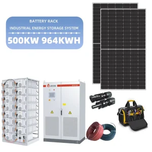 Industrial Use 500kW 600kW Solar Panel Complete Energy System with 500kWh 1MWh Lithium Battery