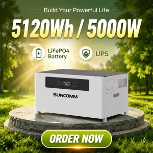 Intelligent Photovoltaic Energy Storage 5kw 10kw 15kw Stackable Lifepo4 Battery 5120Wh 51.2V Home Energy Storage Battery System