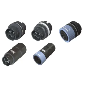 Inverter AC Male Female Connector M20 32A 3-Pin IP68 Panel Mount Solar On-Grid Cable Connector for Single Phase 1-4KW