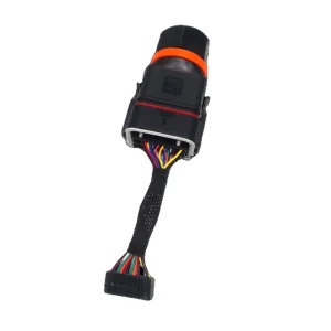Inverter PV Communication Cable 24 Pin Panel Mount with Ethernet COM Connector Harness 5A IP68 for Male Female