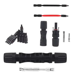 Ip68 Mc太阳能连接器太阳能电池板连接器用于太阳能电池板4-6mm2光伏Dc太阳能电缆连接器