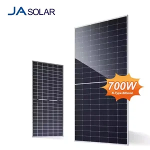JA N-Type Bifacial Solar Panels JAM66D46 LB 695W-720W High Efficiency PERC Double-Glass Half-Cell