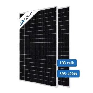 JA Solar Panel 420W N-Type Mono Crystalline Monofacial Half Cell Rooftop Solar System