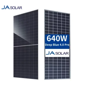 JA Solar Panel Price 630W 635W 640W 645W 650W Mono PERC Bifacial Panel 144 Half Cell with IP68 On Stock