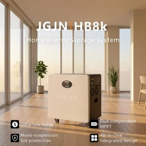 JB 8000 8KW 16KWh All in One ESS Portable LiFePO4 Energy Storage Cabinet Aerosol Fire Suppression Dual MPPT IP65