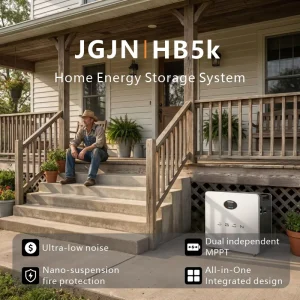 JGJN JB 5000 Portable All in One 5kW 10kWh 51.2V Home Energy Storage System LiFePO4 Hybrid Inverter IP65 Anti Backflow Off Grid