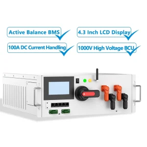 JKESS 100A Active Balance high voltage bms master HV BC150 CAN RS485 WiFi 4.3 LCD for Grid Scale Battery Storage