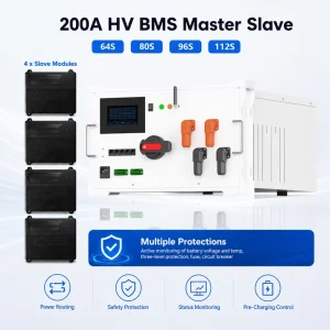 JKESS BMS High Voltage 80-1000V 64S-256S Industrial BESS BMU Active Balancing 12S 16S 24S 52S