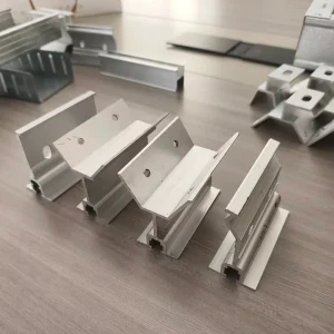 Jingshuo Anodized Aluminium Solar Panel Metal Roof Clamps Standing Seam Roof Installation Mounting