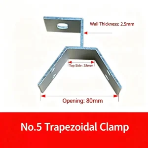 Jingshuo Hot Dip Galvanized Aluminium Photovoltaic Metal Roof Clamps Standing Seam Mounting