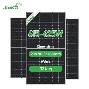 Jinko PV Panels 620W 600 Watt 610W 620W 625W 66HL4M BDV jinko Risen 620W Bifacial Double Glass jinko 625W Solar Panel