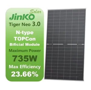 Jinko Tiger Neo 3.0 Commercial N Type Topcon Bifacial Dual Glass Monocrystalline 710W 715W 720W 725W 730W 735W Solar Panels