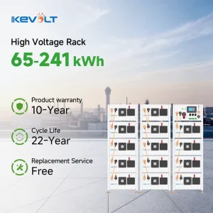 KEVOLT High Voltage Lifepo4 Battery 100kWh 200kWh Energy Storage Lithium Battery Pack for Industrial & Commercial