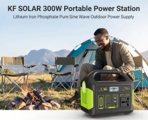 KF SOLAR 300w Outdoor Camping Backup Power Solar Portatil Rechargeable Electric Portable Solar Generator Mini Power Station