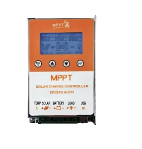 LCD Display Solar Photovoltaic Charging Controller 10A 20A MPPT Controller With 12V 24V Solar Power Manament