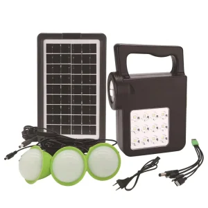 LED Lighting Kit Emergency Off-grid Solar Lighting System Home Solar Energy Kits Portable Solar Power Station with Panel Bulbs