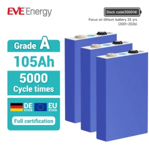 LF105 3.2V 105Ah LiFePO4 Home Energy Storage System Solar Generator LiFePO4 Battery