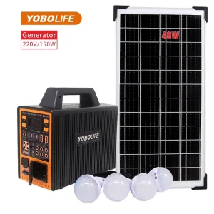 LM 9151 Portable Solar Energy System LiFePO4 Lithium Solar Power Generator Power Station MPPT Solar Panel for House Outdoor Camping