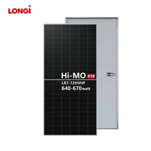 LONGi 640W to 670W Hi MO X10 N Type PERC Anti Dust LR7 72HVHF Monocrystalline Bifacial Solar Panels