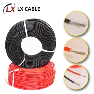 LX PV Solar Cable 2.5/4/6mm2 Solar Cable Supplier High-voltage DC 1500V Solar Single Core and Dual Core Photovoltaic Cable