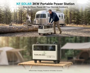 Large Capacity 3KW Portable Power Station Big Lithium Battery Charging Solar Generator for Home Outdoor Use MPPT