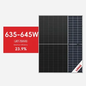 Latest Technology for HJT N Type BIPV Bifacial Solar Panel 635 645W Double Glass High Efficiency