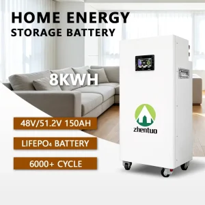 LiFePO4 48V 150Ah 8kWh Solar Battery Energy Storage System for Home