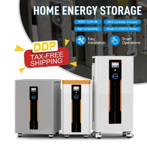 LiFePO4 Battery 51.2V 15kWh 280Ah 300Ah 314Ah Solar Power Wall 48V 10kWh 16kWh Home Solar Energy Storage