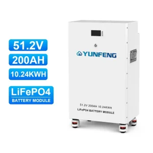 LiFePO4 Battery Pack 48V 51.2V 200Ah 10kWh for Solar Power System Home Energy Storage with RS232 RS485