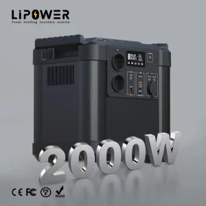 LiFePO4 Battery Power Station 220v 2000w Portable Generator for Camping Event Home Back Up