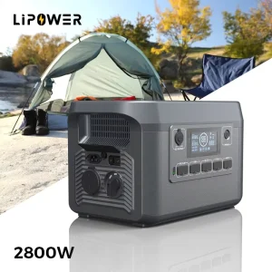 LiFePO4 Battery Solar Energy Storage System 2800W Outdoor Power Station Portable Generator