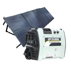 LiFePO4 External Battery Portable Power Station With Folding Solar Panels