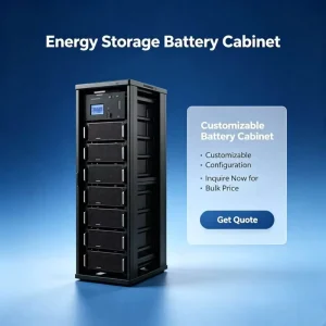 LiFePO4 High Voltage Lithium-ion Battery Pack Air Cooling Hybrid Grid Compatible Large Capacity Energy Storage System for UPS