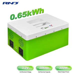 LiFePO4 MPPT Solar Portable Power Station 0.65kWh 300W 10000 Cycles Pure Sine Wave for Outdoor Travel