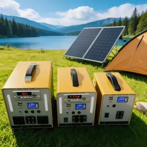 LiFePO4 Portable Power Station 100W 200W 300W with Solar Panel for Home, Camping, and Travel