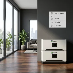 LiFePO4 Rack Battery Pack 5KWH 10KWH 16KWH Solar Energy Storage System for Home Use