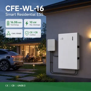 LiFePO4 Solar Battery CFE-WL-16 51.2V 314Ah Wall-Mounted Residential ESS Split 6000 Cycles