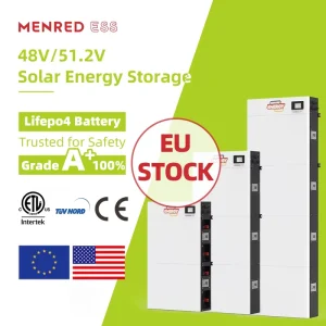 LiFePO4 Solar Energy 20kWh 48V 200Ah-400Ah Stackable Split Smart BMS WiFi App Control Hybrid Grid Battery Pack