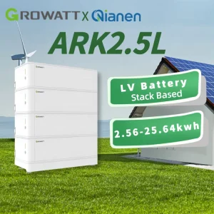 LiFePO4 Stackable Split Battery Low Voltage 51.2V 2.56kWh ARK2.5L IP20 Outdoor for Solar Systems 6000 Cycle Life