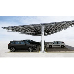 Lightweight Aluminum Ground-Mounted Solar Carport System for Parking Garage PV Panels