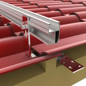 Lightweight Aluminum Hot-Dip Galvanized Low-Load Residential and Commercial Tile Roof Solar Panel Mounting System