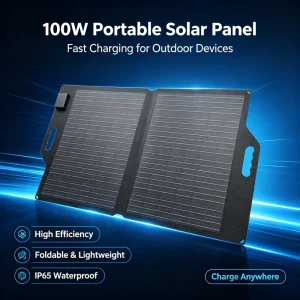 Lightweight ETFE Mono Solar Panel 100w Foldable Solar Energy 400W Portable Solar Folding Panels