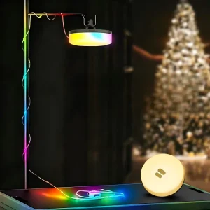 Lightweight Hanging RGB Camping String Light Waterproof Shell Multi Language System for Christmas Garden Decorations