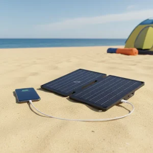 Lightweight Waterproof Monocrystalline 10W Foldable Solar Panel 10W 20W USB Type-C ETFE Outdoor Portable