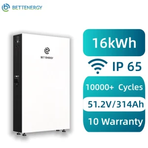 Liquid Cooled Split IP65 LiFePO4 Battery 15kW 51.2V 314Ah Hybrid Grid Home Appliances Energy Storage Inverter Solar System